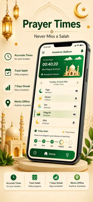 Prayer Times, Azan & Qibla screenshot 3