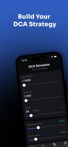 CryptoDCA Simulator screenshot