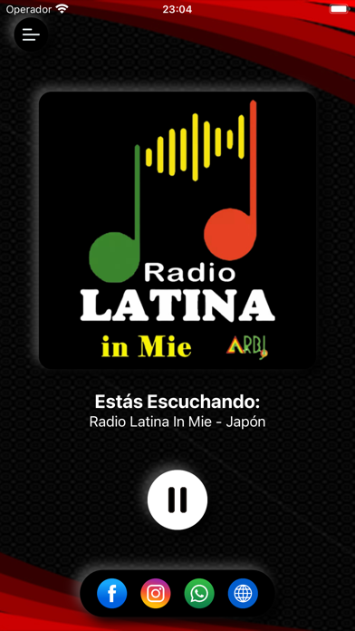 Radio Latina in Mie Japón Screenshot