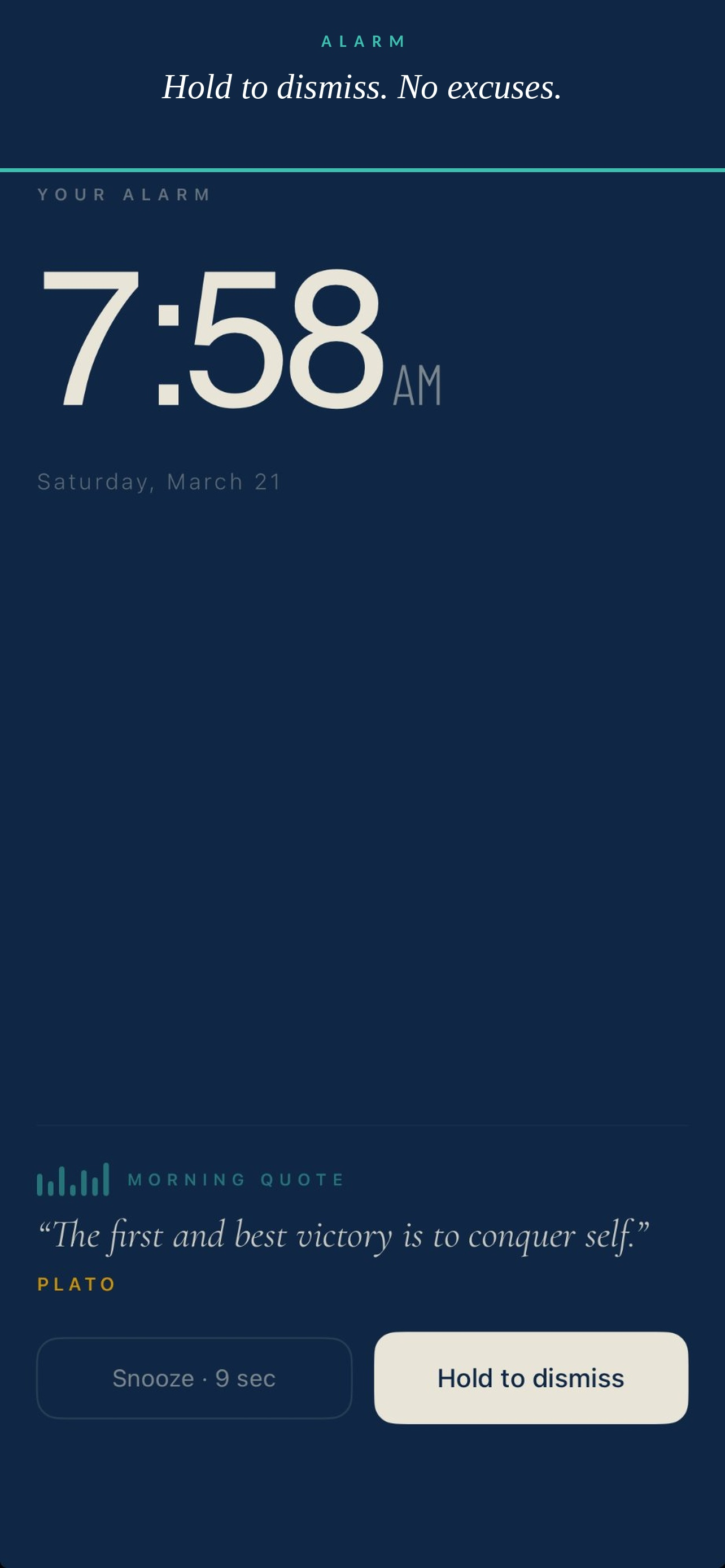 Arise: Motivational Alarm