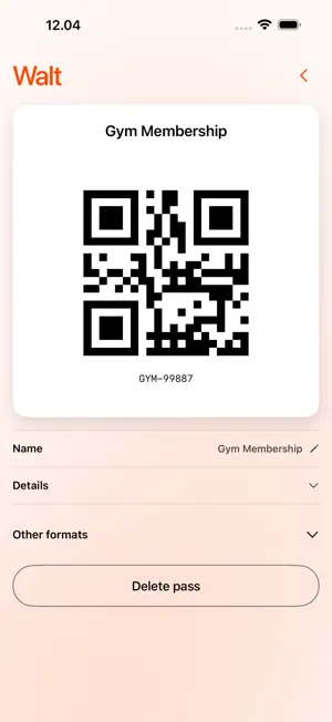 Walt Wallet and Passes screenshot 2