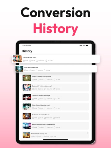 Video Converter − MP4 to Mp3 iPad screenshot