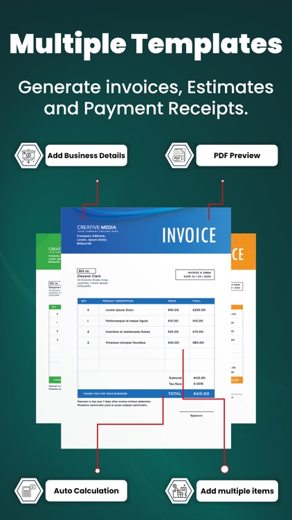 Invoice Maker & Receipt App・
