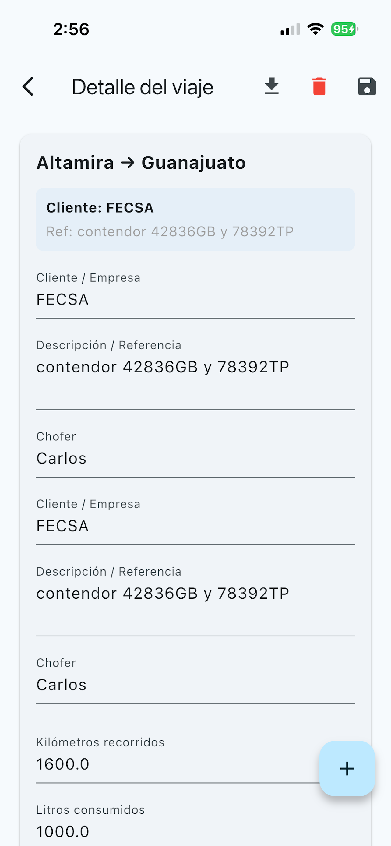 Control Tractocamión