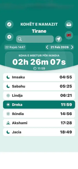 Kohet e Namazit, Busulla screenshot 1