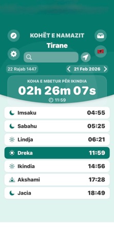 Kohet e Namazit, Busulla screenshot