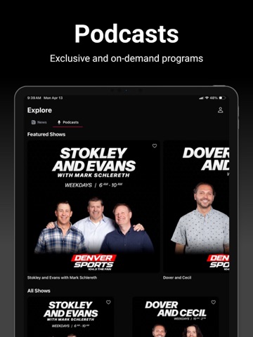Denver Sports iPad screenshot