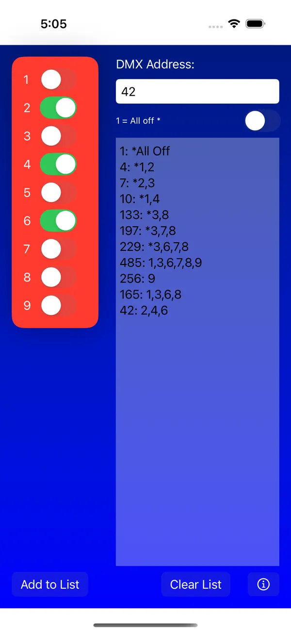 Screenshot #2 pour DMXDIPster - DIP Switch Helper