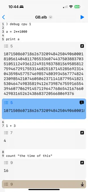 Elaborate Calculator screenshot 1