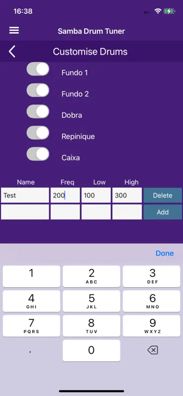 Samba Drum Tuner screenshot 3 of 10