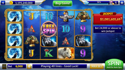 Screenshot #2 pour Wolf Bonus Casino -Vegas Slots
