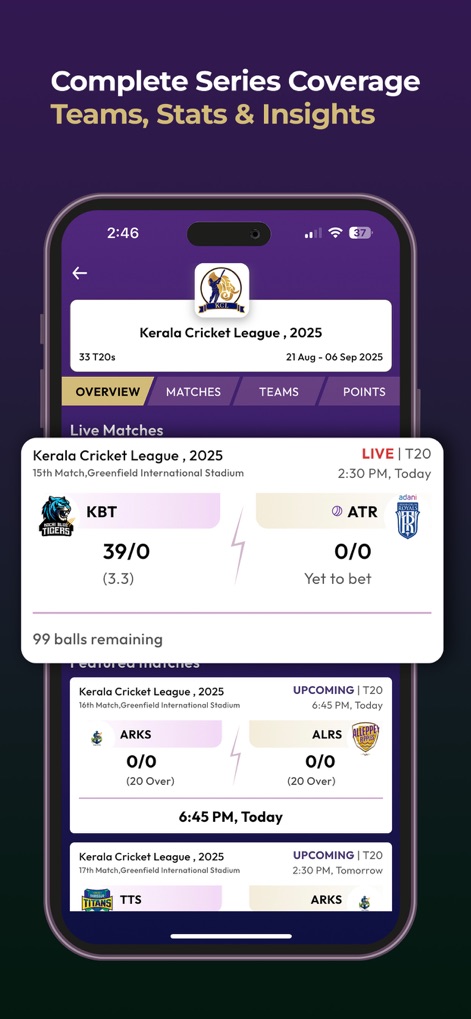 CricScore Live Line Guru Pro - Sports App | MWM