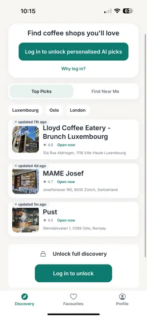 My Coffee Radar screenshot 1