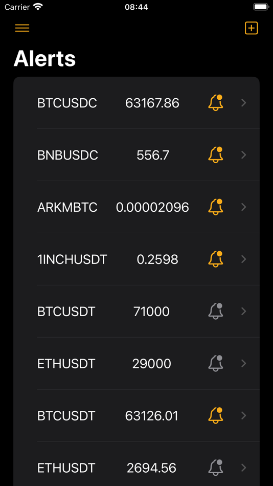 #1. CoinAlert - Crypto Price Alert (iOS) 由: Fatih Deniz Karacali