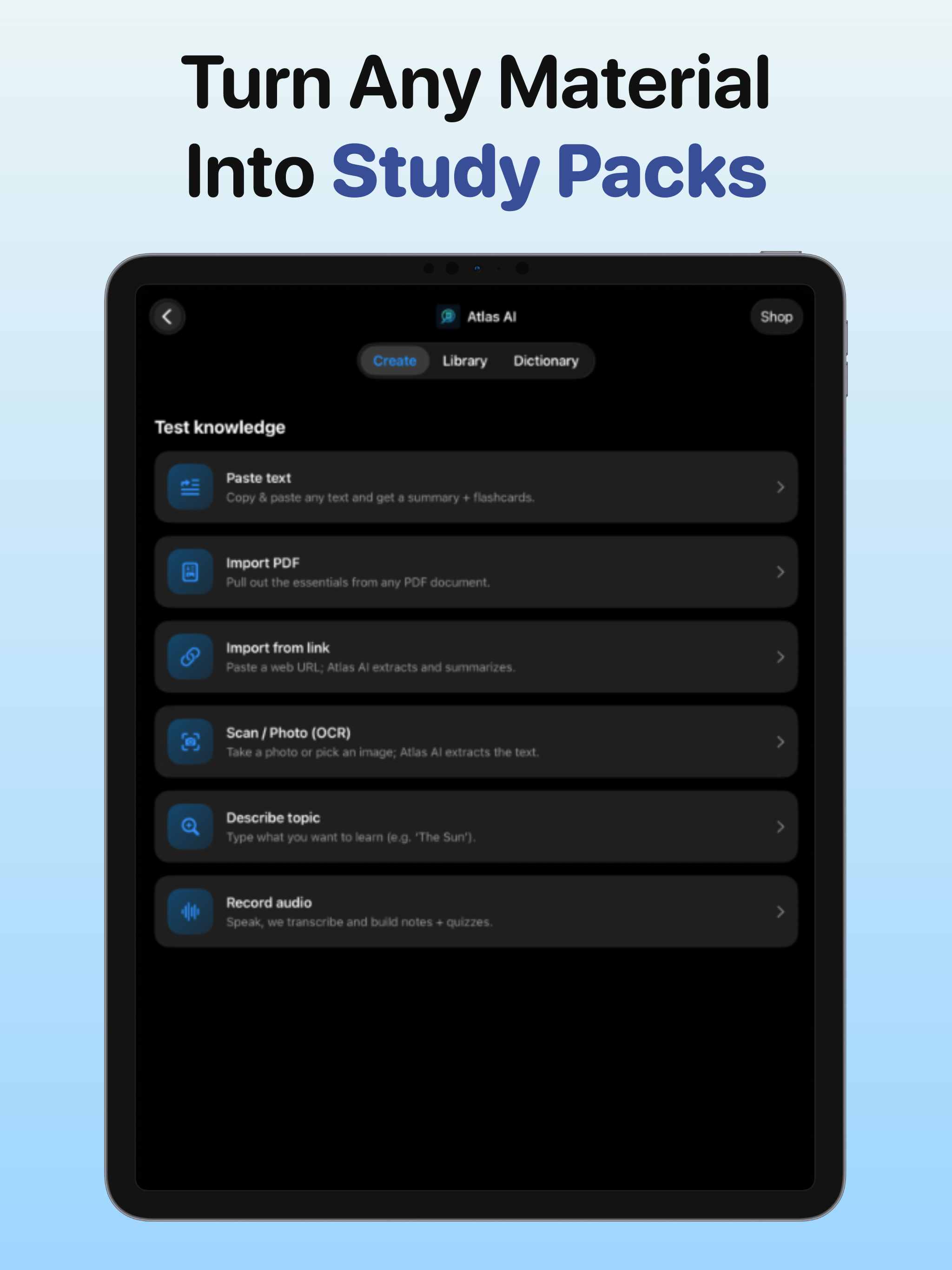 Atlas AI: Study Flashcards