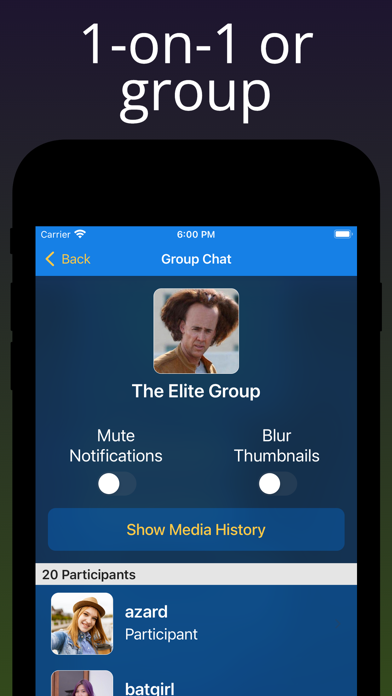 Anonymous Chat Rooms - NoName Screenshot