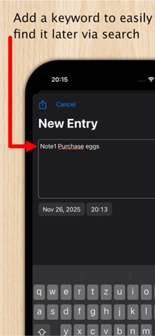 PhoneDiary Tagebuch screenshot