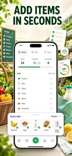 Simple Grocery List by Aisle screenshot 3