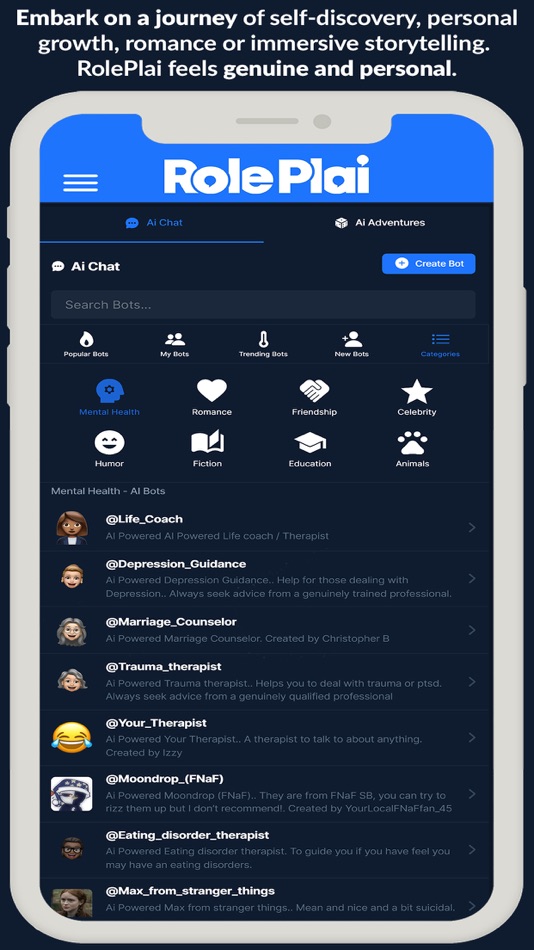 #5. RolePlai - Ai Chat Bot (iOS) 由: ANDREW WEDD