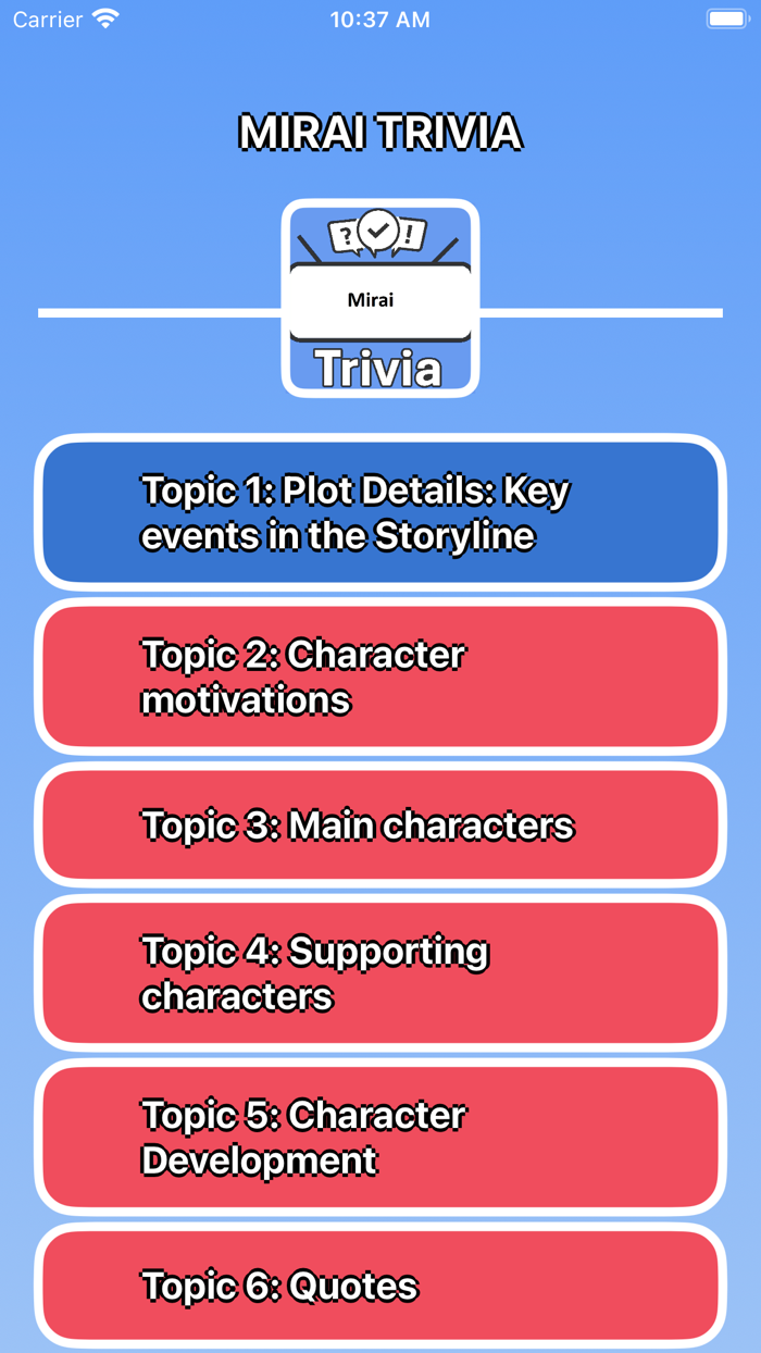 Mirai Trivia