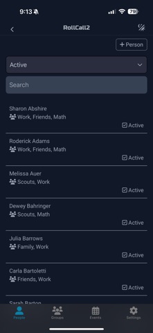 RollCall2 Screenshot 1 of 8