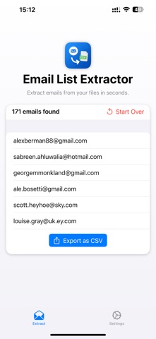 Email Address Extractor screenshot
