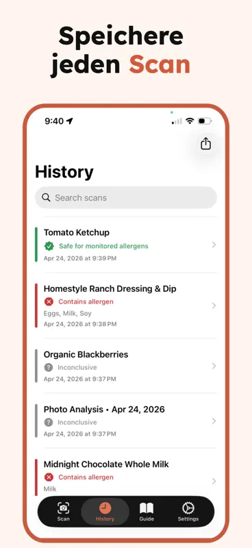Allergie Scanner screenshot 8 of 8