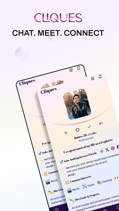 Cliques: Chat. Meet. Connect Screenshot