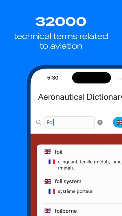 Aeronautical glossary Screenshot