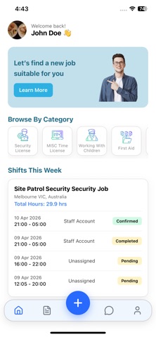 Staffoo: Security Jobs iPhone screenshot