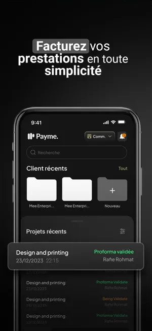 Payme - Facturation et Finance screenshot 3