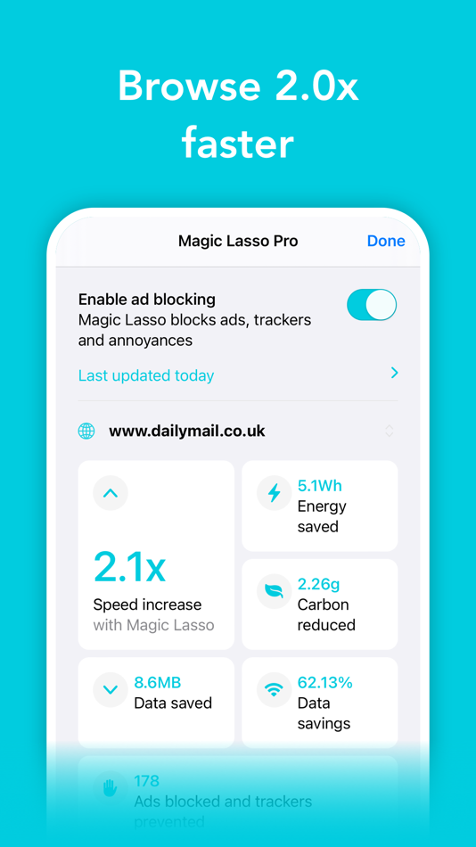 #3. Ad blocker by Magic Lasso (iOS) By: Matthew Bickham