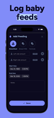 Tinylog: Baby Tracker App screenshot