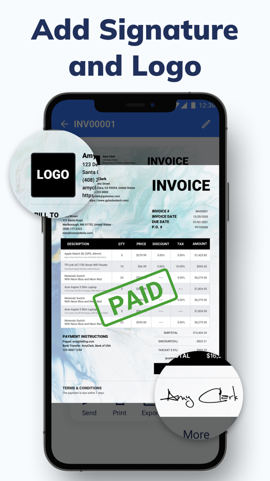 #3. Invoice Maker - Simple & Fast (iOS) Podle: Gulooloo Tech