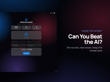 Accent Test: AI Voice Detector iPad screenshot