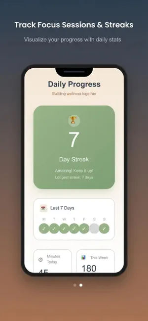ADHDCalm - Brown Noise Focus screenshot 2