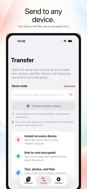 One Copy: Cloud Clipboard screenshot 3