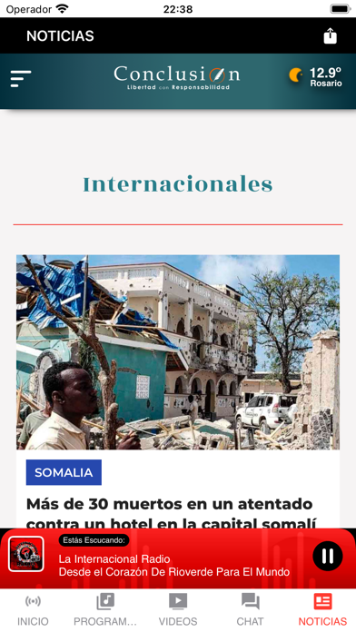 La Internacional Radio Screenshot