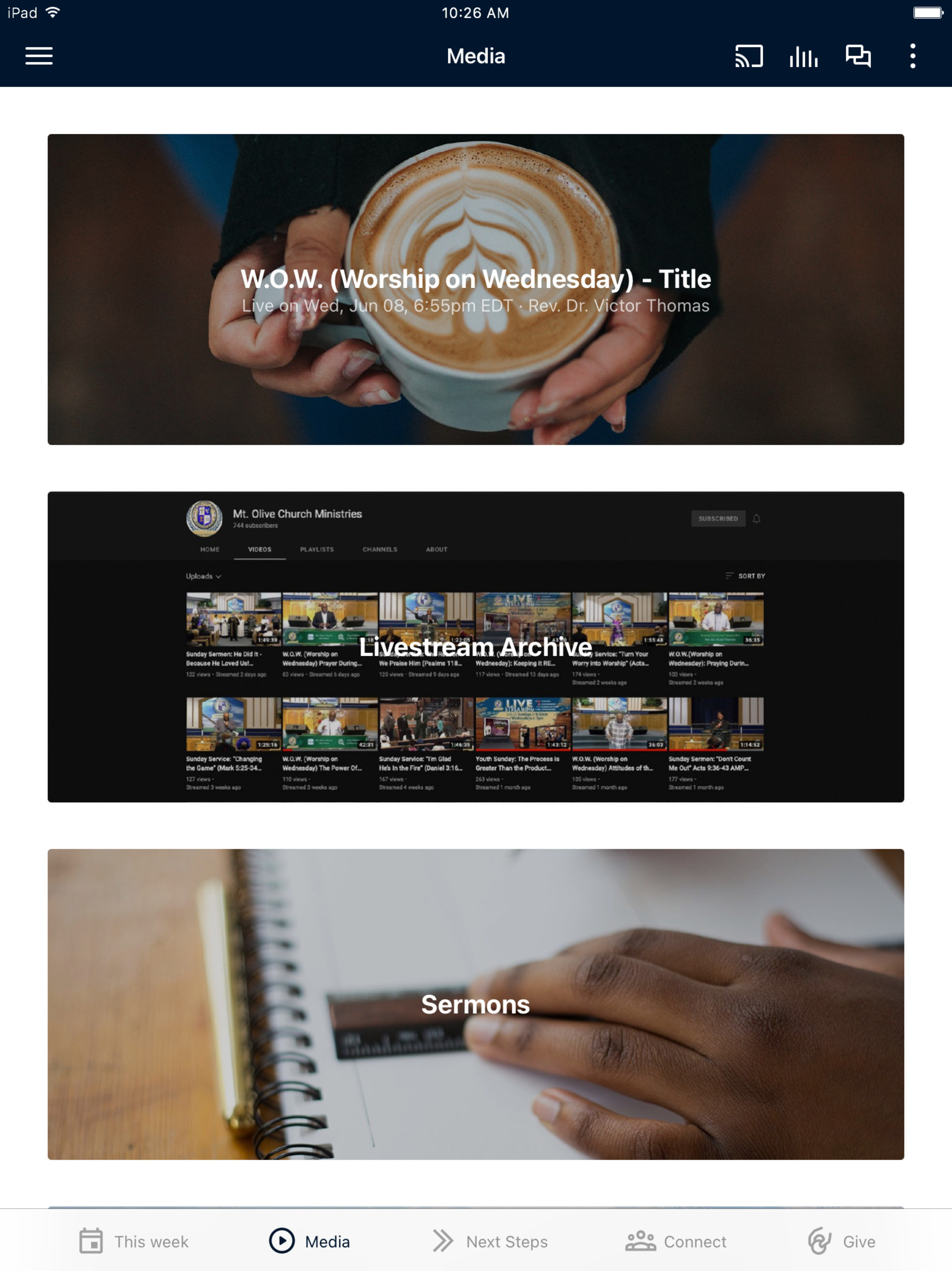 Mount Olive Church Ministries screenshot 6