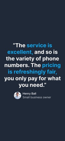 Ring4: Business Phone Number iPhone screenshot