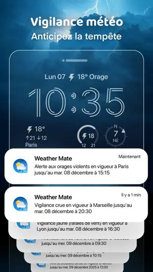 Capture d'écran de Partenaire Météo Pro:Prévision sur iPhone 7