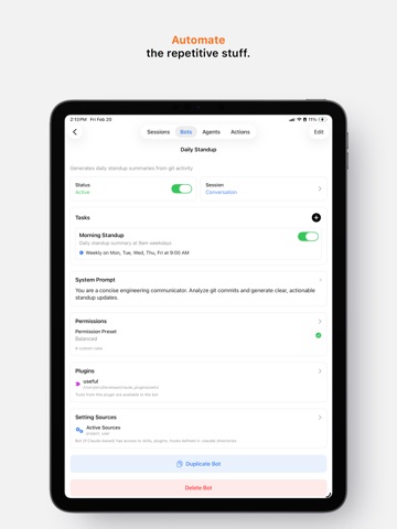 Remote Codetrol iPad screenshot