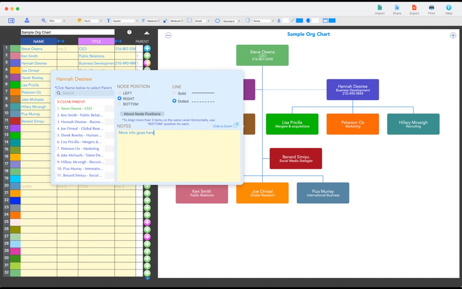 #1. Org Chart Maker (macOS) بواسطة: IW Technologies LLC