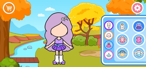 Princess Avatar Maker World - The app's studio allows users to craft unique princess avatars, customizing their physical appearance and choosing from a diverse selection of fashionable costumes.