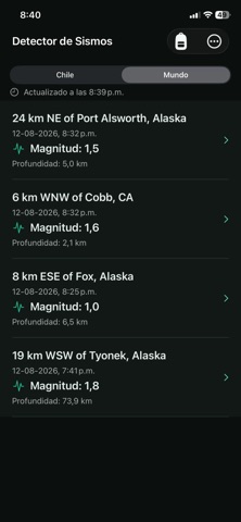 Earthquake Detector Screenshot 2 of 5