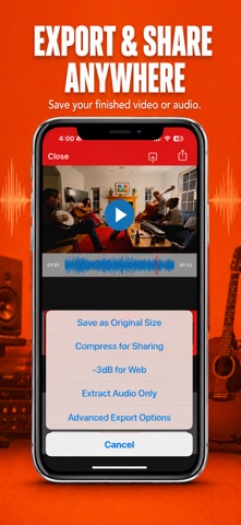 VideoVerb: Add Reverb to Video iPhone screenshot
