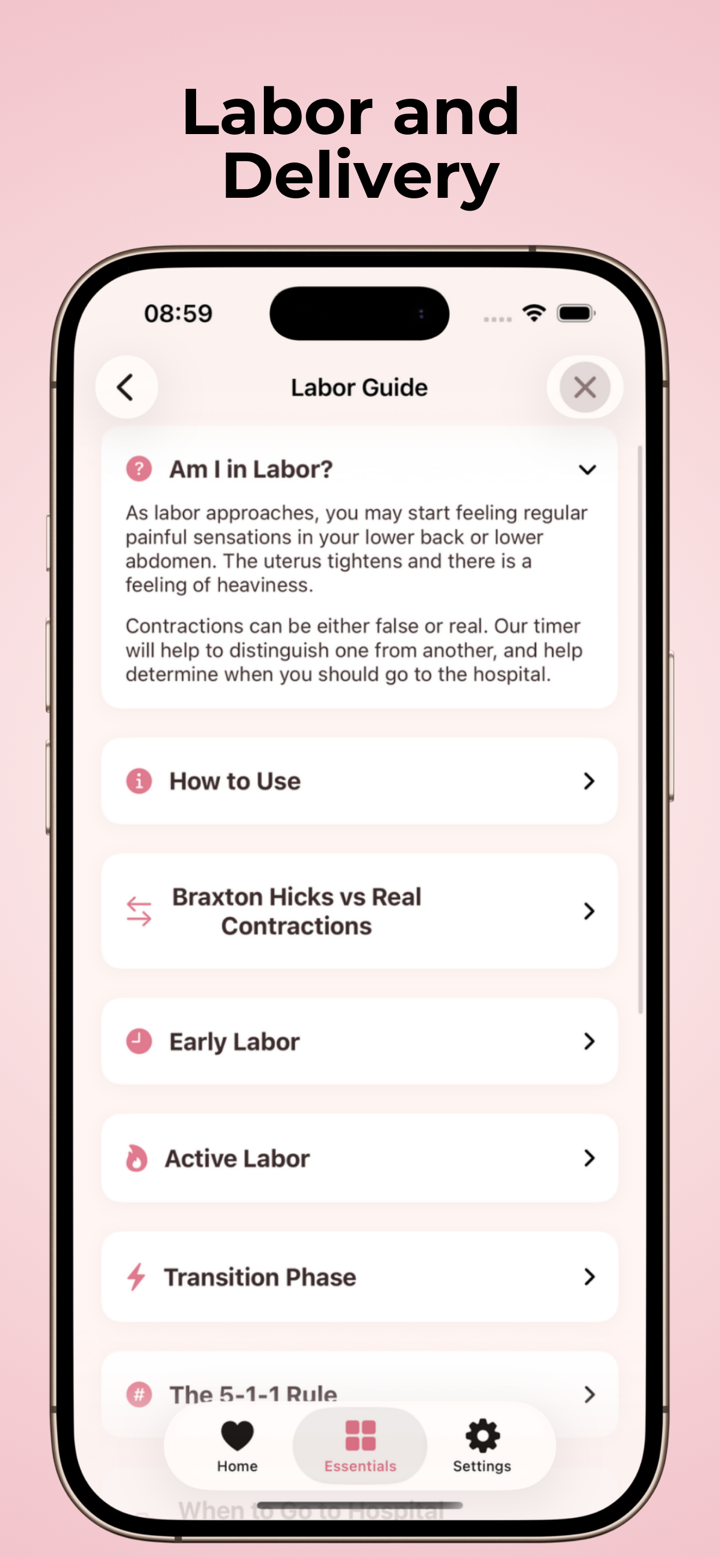 Contraction Timer & Tracker IO screenshot 6