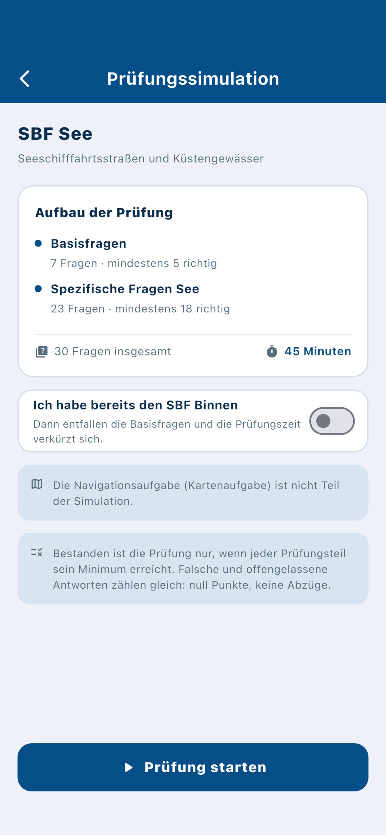 Screenshot 2 of Quiz SBF See Binnen