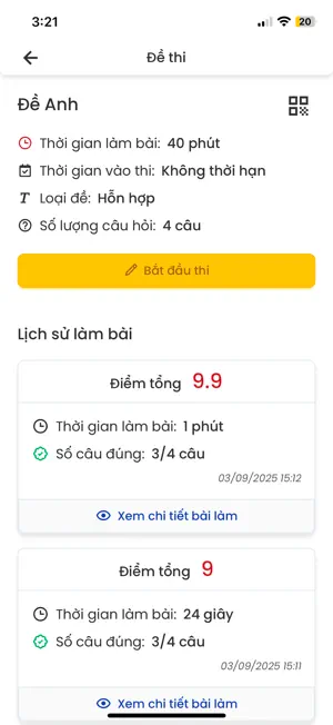 Azota Student screenshot 4