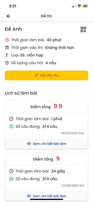 Azota Student iPhone screenshot 4